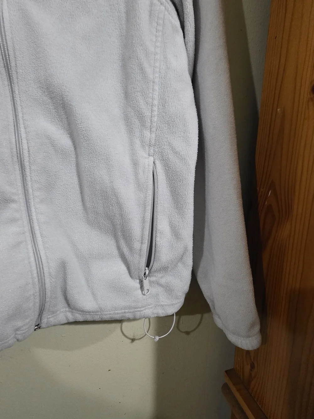 Columbia Grey Full-Zip Fleece Jacket - Men's Used Size M